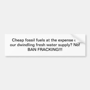 Autocollant De Voiture Combustibles fossiles bon marché CONTRE l'eau :