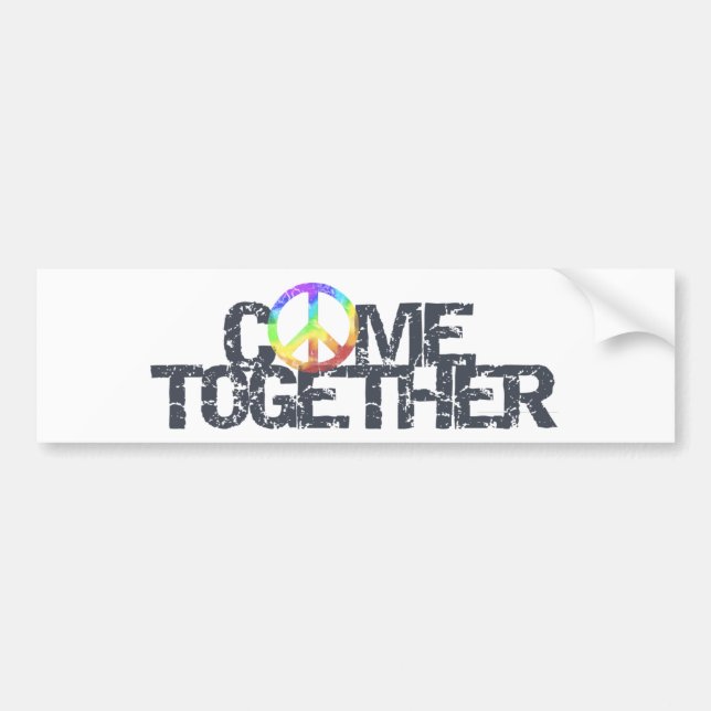 Autocollant De Voiture Come Together bumper sticker (Devant)