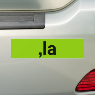 Autocollant De Voiture Comma La drôle brat kamala noir citron vert