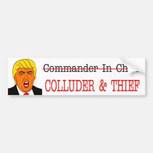 Autocollant De Voiture Commandant en chef de COLLUDER et de THIEF-NOT -