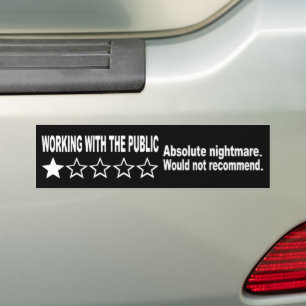 Autocollant De Voiture Commentaire à une étoile en noir