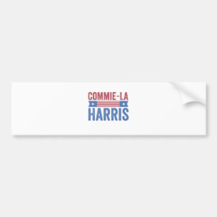 Autocollant De Voiture Commie-La Harris 2024 Funny Anti Kamala Harris
