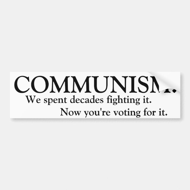 Autocollant De Voiture Communisme (Devant)