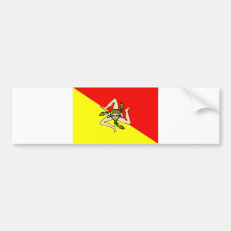 Autocollant De Voiture Comté de sicilia de l'Italie de drapeau de région
