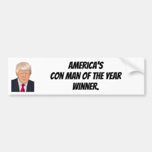 Autocollant De Voiture Con Man Of The Year Winner Bumper Sticker