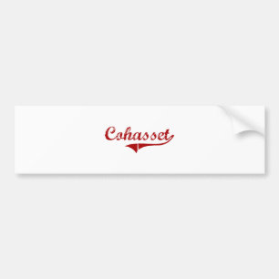 Autocollant De Voiture Conception classique de Cohasset le Massachusetts