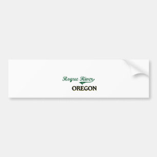Autocollant De Voiture Conception classique de l'Orégon de rivière escroc