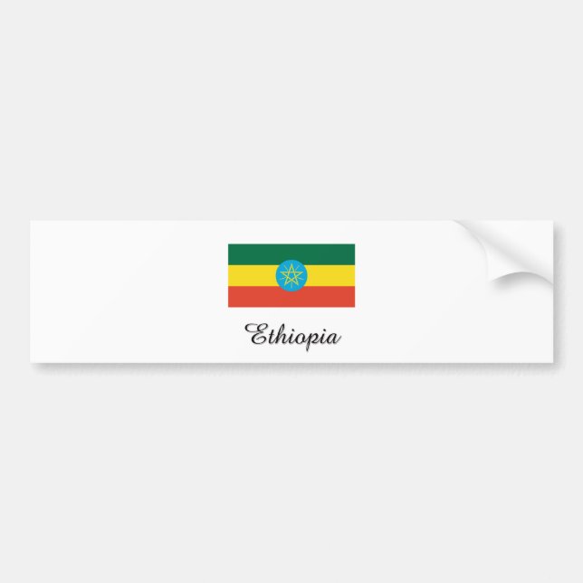 Autocollant De Voiture Conception de drapeau de l'Ethiopie (Devant)