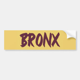 Autocollant De Voiture Conception de la base de texte Bronx sur Bumpe Arr