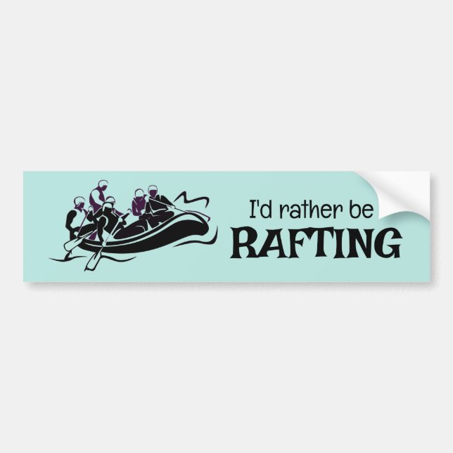 Autocollant De Voiture Conception de Rafting en eau blanche (Devant)