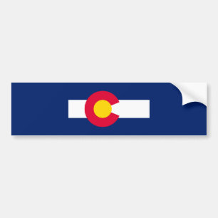 Autocollant De Voiture Conception du drapeau de l'État du Colorado