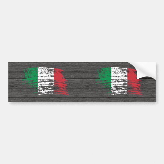 Autocollant De Voiture Conception italienne fraîche de drapeau (Devant)