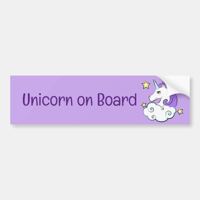 Autocollant De Voiture Conception Unicorn (Devant)