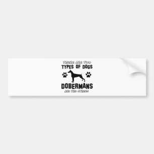 Autocollant De Voiture Conceptions drôles de dobermann