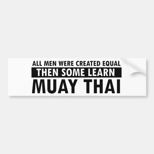 Autocollant De Voiture Conceptions thaïlandaises de Muay (Devant)
