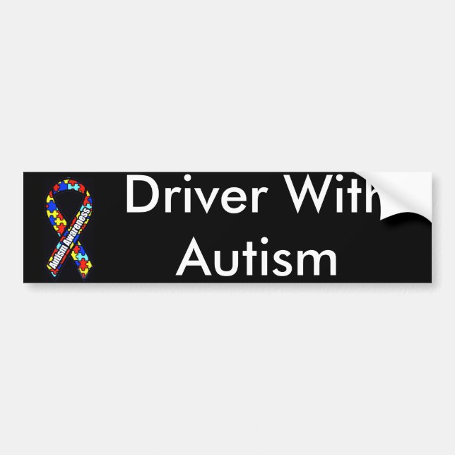 Autocollant De Voiture Conducteur avec l'autisme (Devant)