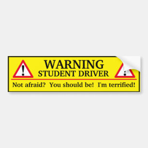 Autocollant De Voiture Conducteur d'avertissement d'étudiant