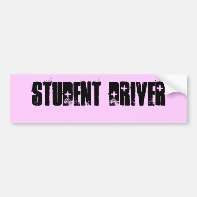 AUTOCOLLANT DE VOITURE CONDUCTEUR D'ÉTUDIANT (Devant)
