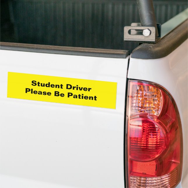 Autocollant De Voiture Conducteur étudiant Nouveau conducteur, Ado, Jaune (Sur camion)
