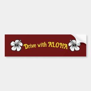 Autocollant De Voiture Conduite avec l'autocollant ALOHA Bumper