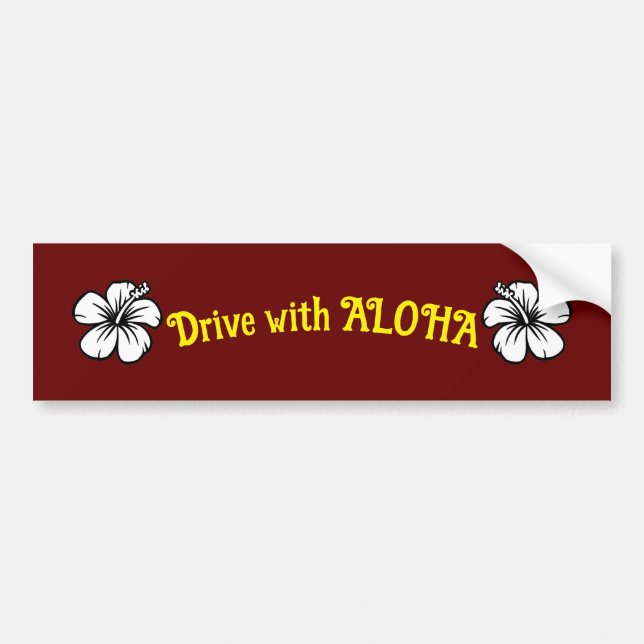 Autocollant De Voiture Conduite avec l'autocollant ALOHA Bumper (Devant)