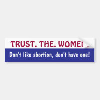 CONFIANCE. . FEMMES. bumpersticker