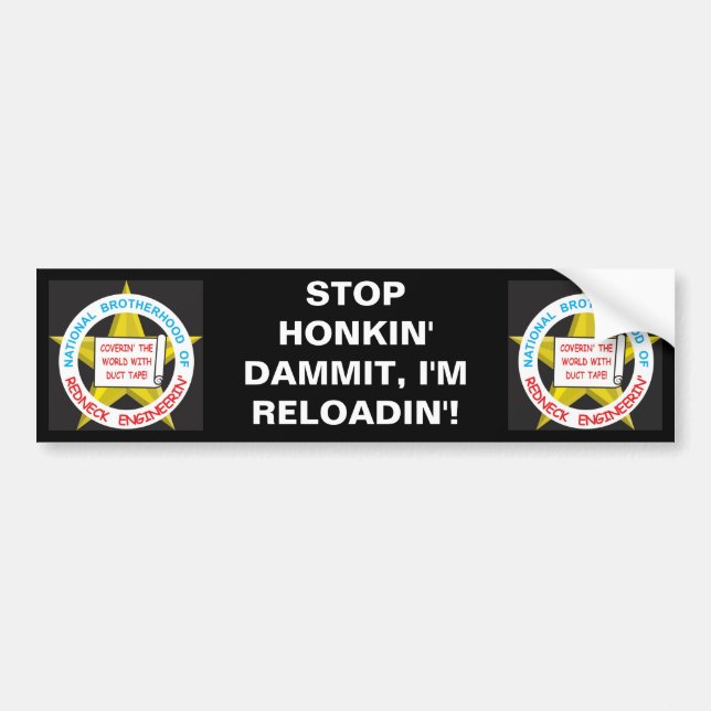 Autocollant De Voiture Confrérie nationale de plouc Engineerin (Devant)