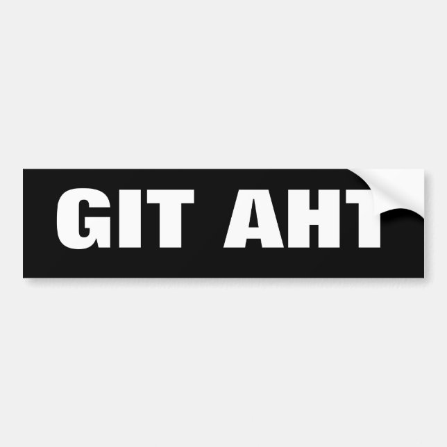 Autocollant De Voiture Connard Aht - fierté de Pittsburgh (Devant)