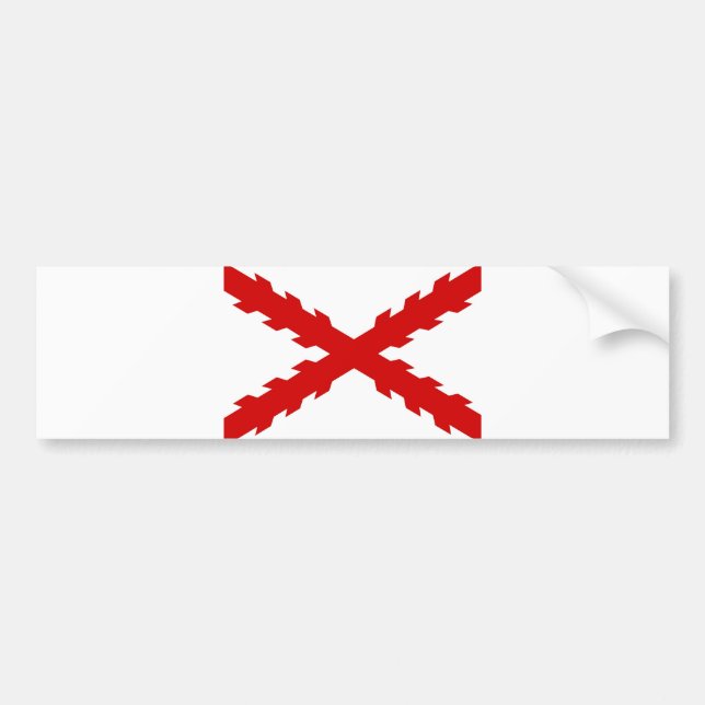 Autocollant De Voiture conquérant espagnol d'indies de vieux drapeau de (Devant)