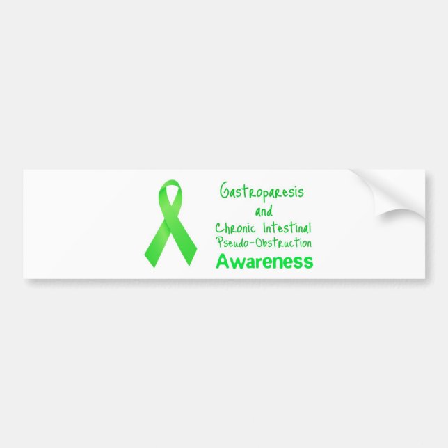 Autocollant De Voiture Conscience de Gastroparesis/CIP (Devant)