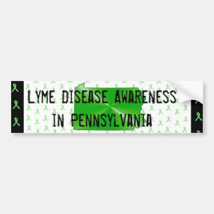 Autocollant De Voiture Conscience de la maladie de Lyme dans le
