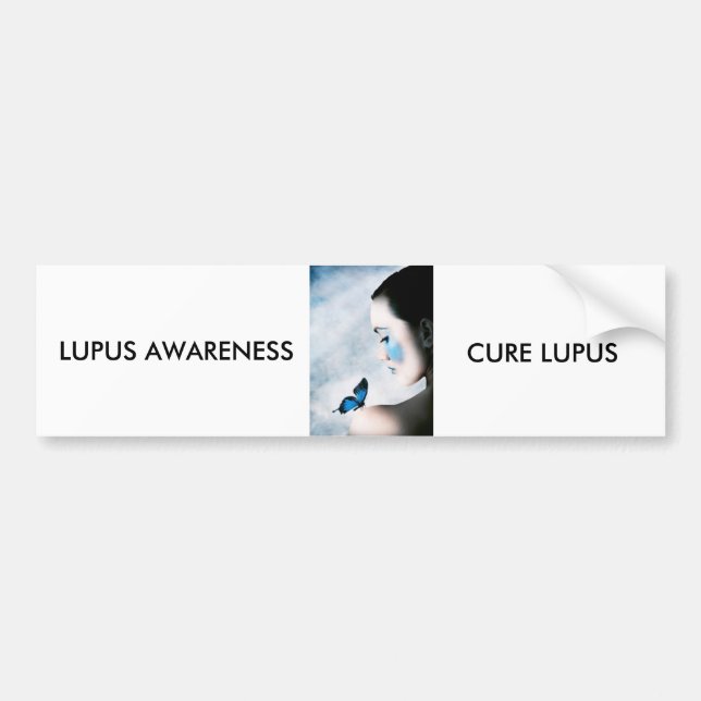 Autocollant De Voiture Conscience de lupus (Devant)
