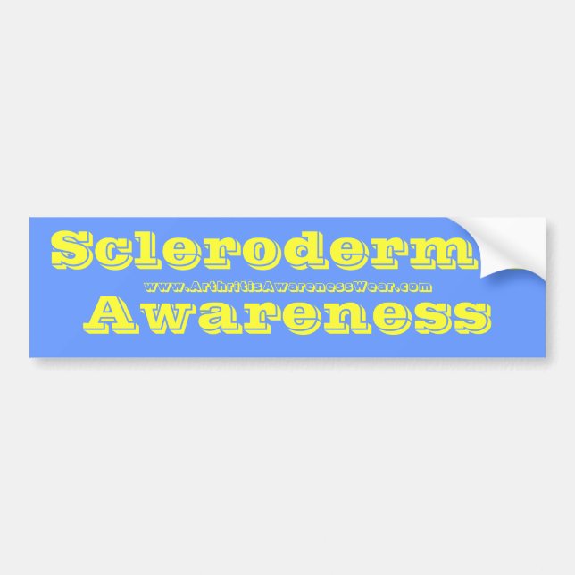 Autocollant De Voiture Conscience de sclérodermie - dans la couleur de (Devant)