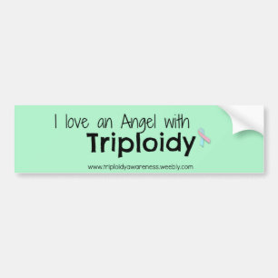 Autocollant De Voiture Conscience de Triploidy