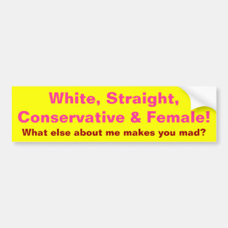 Autocollant De Voiture Conservateur et femelle !