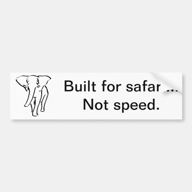 Autocollant De Voiture Construit pour le safari (Devant)