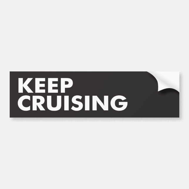 Autocollant De Voiture Continuez la croisière (Devant)