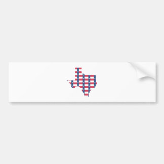 Autocollant De Voiture Contour de drapeau du Texas