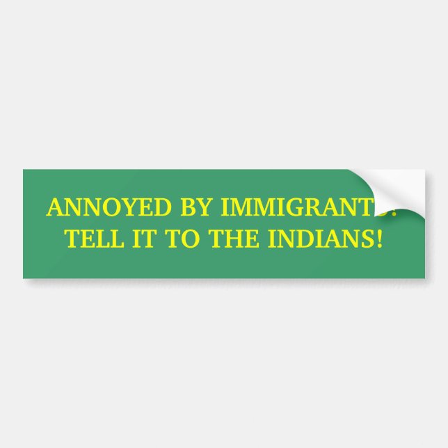 AUTOCOLLANT DE VOITURE CONTRARIÉ PAR DES IMMIGRÉS ? (Devant)