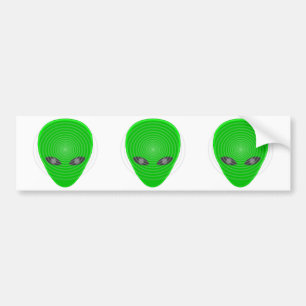 Autocollant De Voiture Contrôle mental de la tête de l'Alien