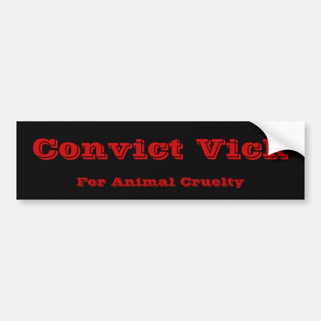 Autocollant De Voiture Convict Vick (Devant)
