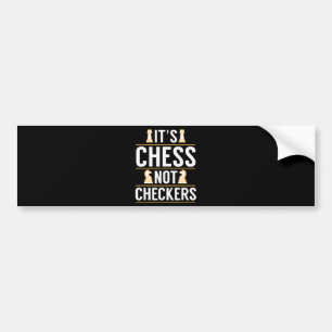 Autocollant De Voiture cool ses échecs pas checkers chèques joueurs cadea