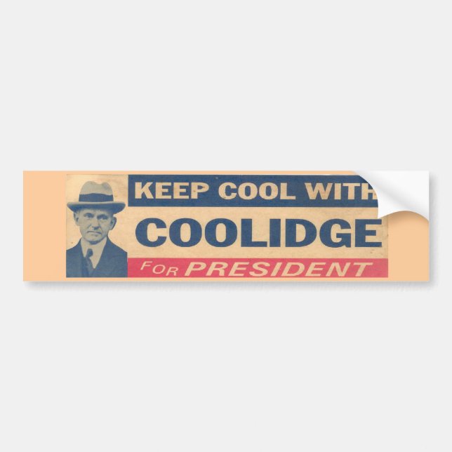 Autocollant De Voiture Coolidge pour le Président Sticker (Devant)