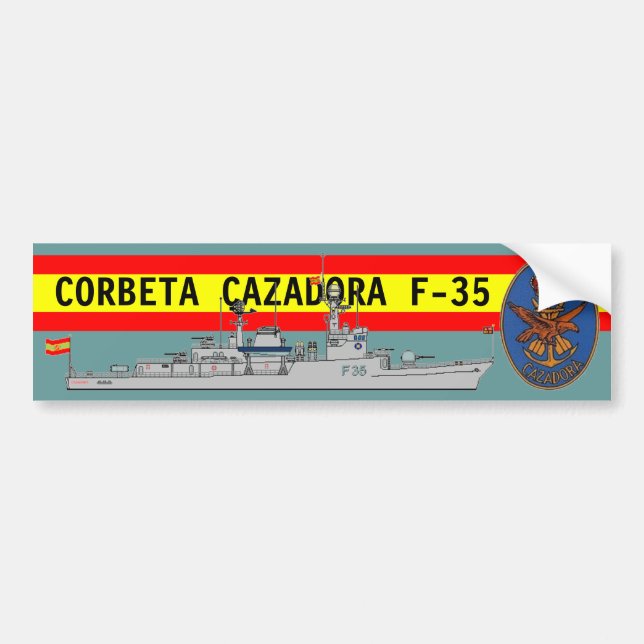 AUTOCOLLANT DE VOITURE CORBETA CAZADORA F-35 (Devant)