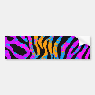 Autocollant De Voiture Corey Tiger 80s Splatter Paint Tiger Stripes