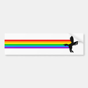 Autocollant De Voiture Corey Tiger 80s Style Vintage Unicorn Arc en ciel