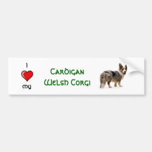 Autocollant De Voiture Corgi de Gallois de cardigan