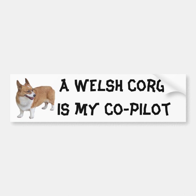 Autocollant De Voiture Corgi drôle (Devant)
