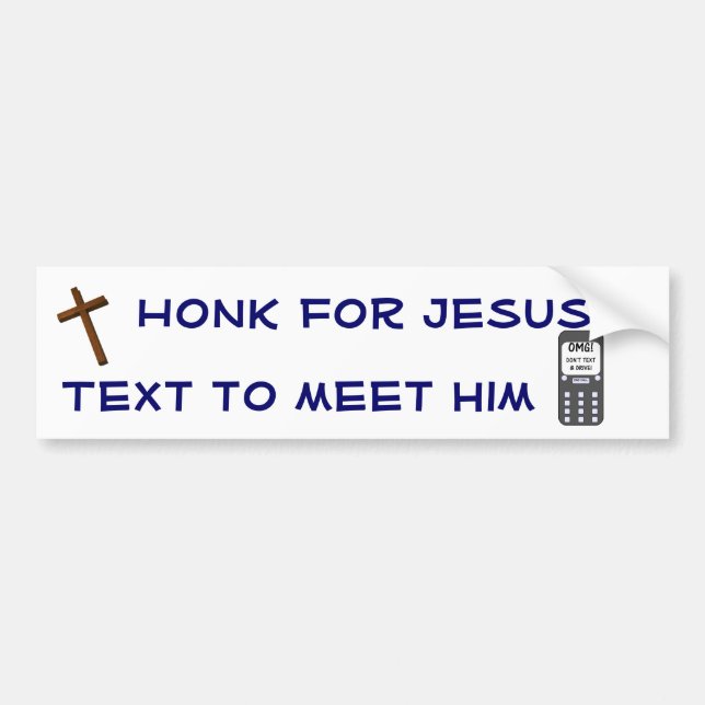 Autocollant De Voiture Cornement pour Jésus (Devant)