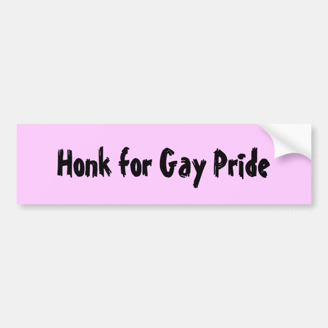 Autocollant De Voiture Cornement pour le gay pride (Devant)